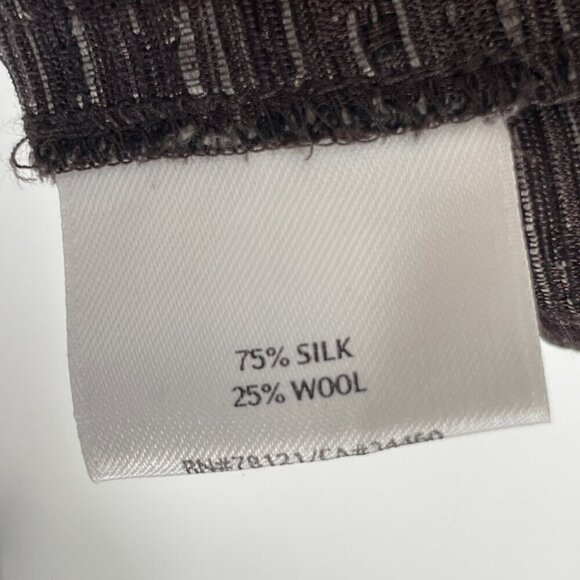 Eileen Fisher silk wool brown jacket sz M - Picture 10 of 10